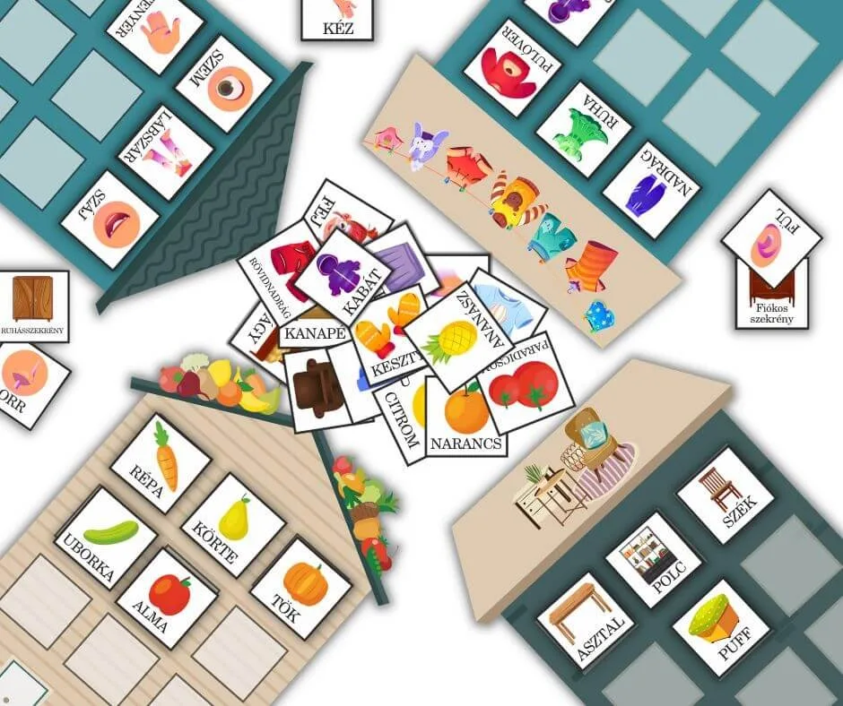 „Válogasd szét és mondd ki” játék