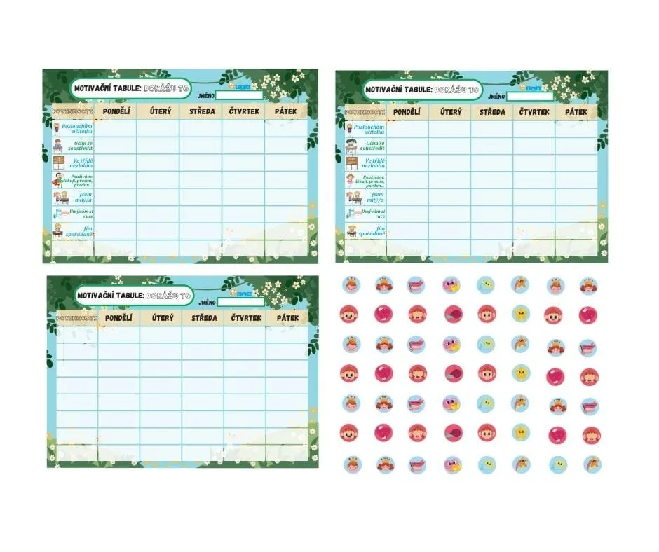 Motivační tabule pro předškoláky - Obrázek 2