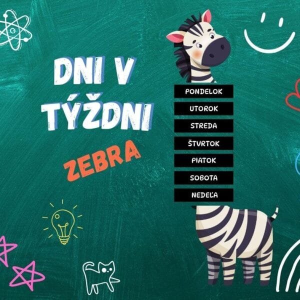 Dni v týždni - zebra
