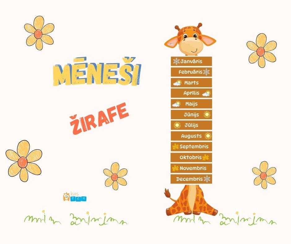 Mēneši – Žirafe