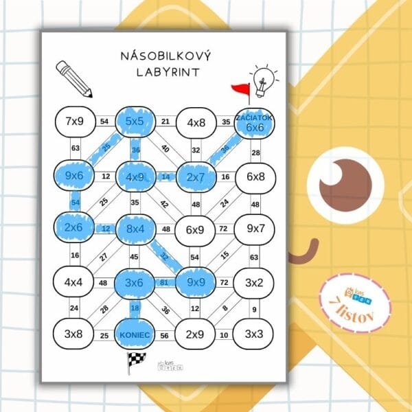 Násobilkové labyrinty