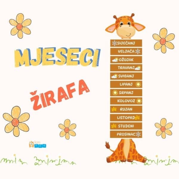 Žirafa – mjeseci