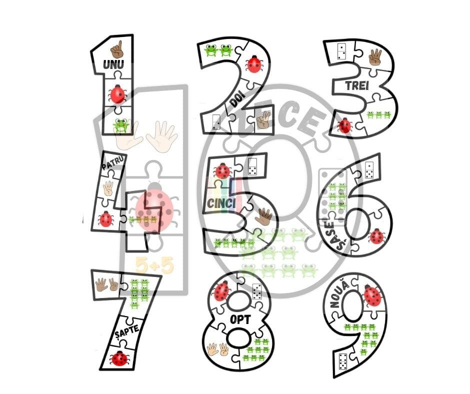 Puzzle cu cifre - imagine 2