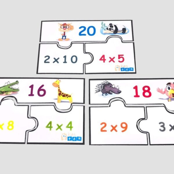 Puzzle cu tabla înmulțirii